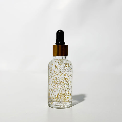24K Gold Flake Serum with Peptides & Rose Oil