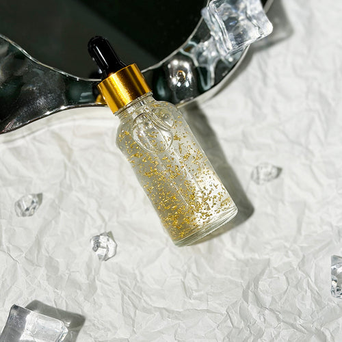 24K Gold Flake Serum with Peptides & Rose Oil