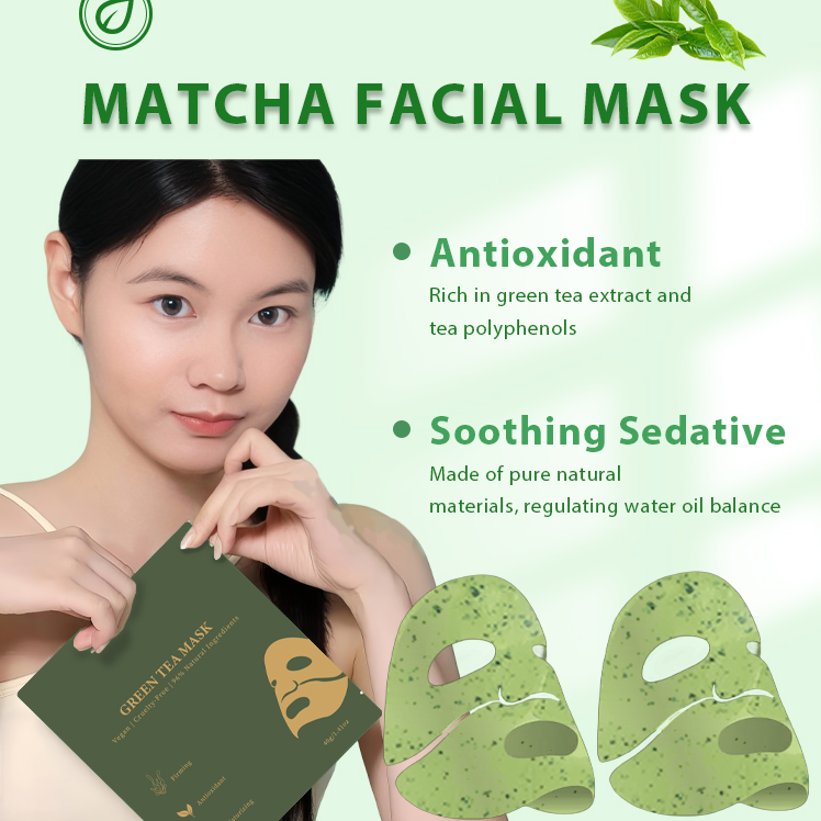 Green Tea Collagen Facial Mask – Firming & Soothing