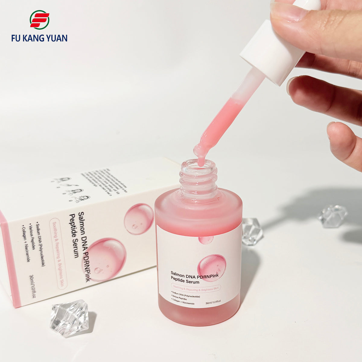 FKY™ Salmon DNA PDRN Pink Peptide Serum — Brightening & Glass Skin Glow (30ml)