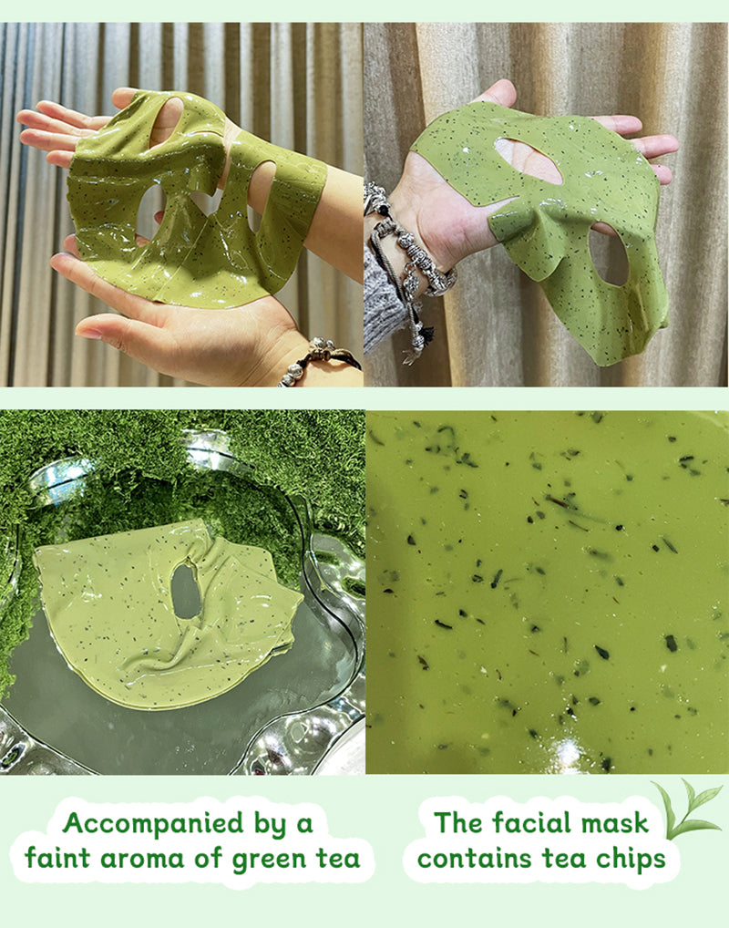 Green Tea Collagen Facial Mask – Firming & Soothing