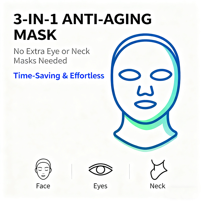 Bio Collagen 3-Zone Mask Set – Face, Eyes & Neck