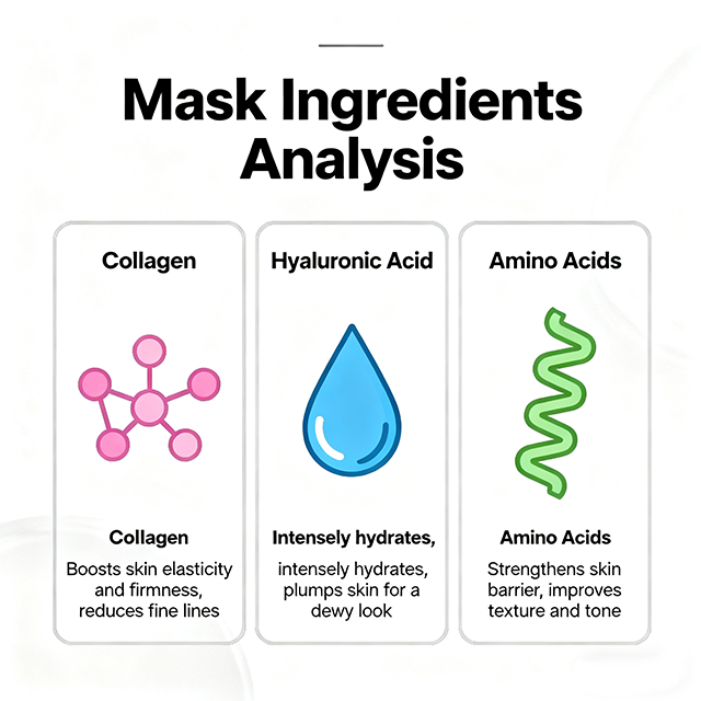 Bio Collagen 3-Zone Mask Set – Face, Eyes & Neck