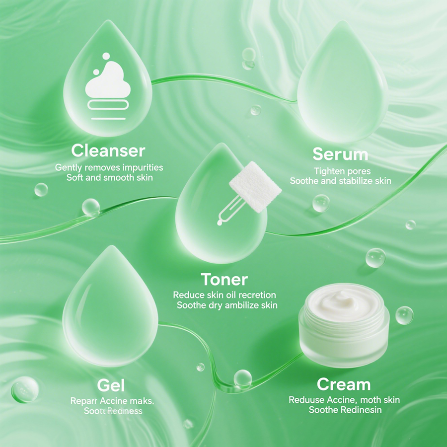5-Step Skin Care Set - Clearer Look with Tea Tree