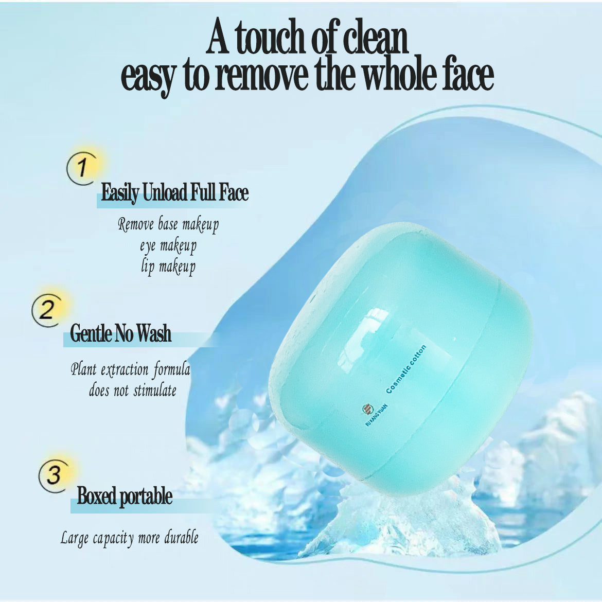 Organic Cotton Microfiber Makeup Remover Pads