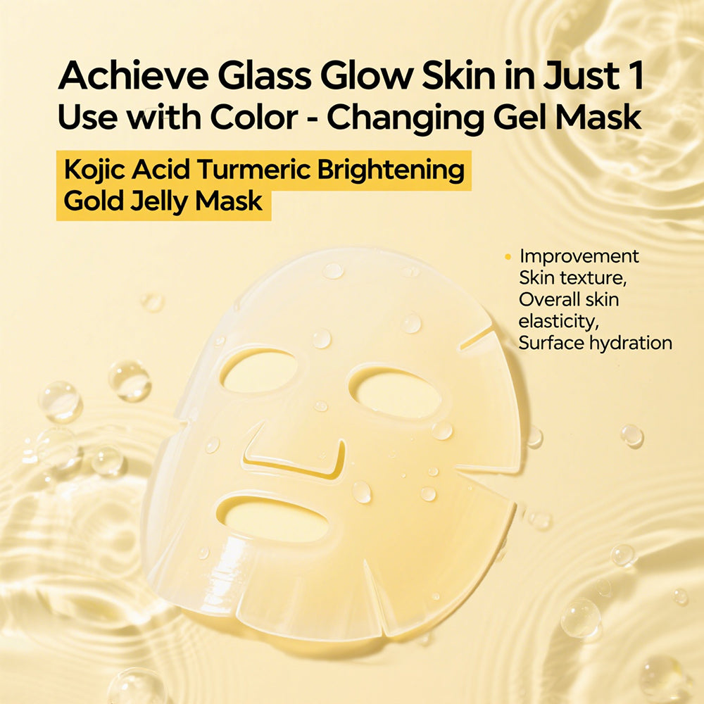 Turmeric Collagen Face Mask – 5D Wrap, Brightening